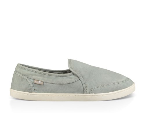 Sanuk Womens Pair O Dice Grey Slip-on Sneakers | YDRFBV631